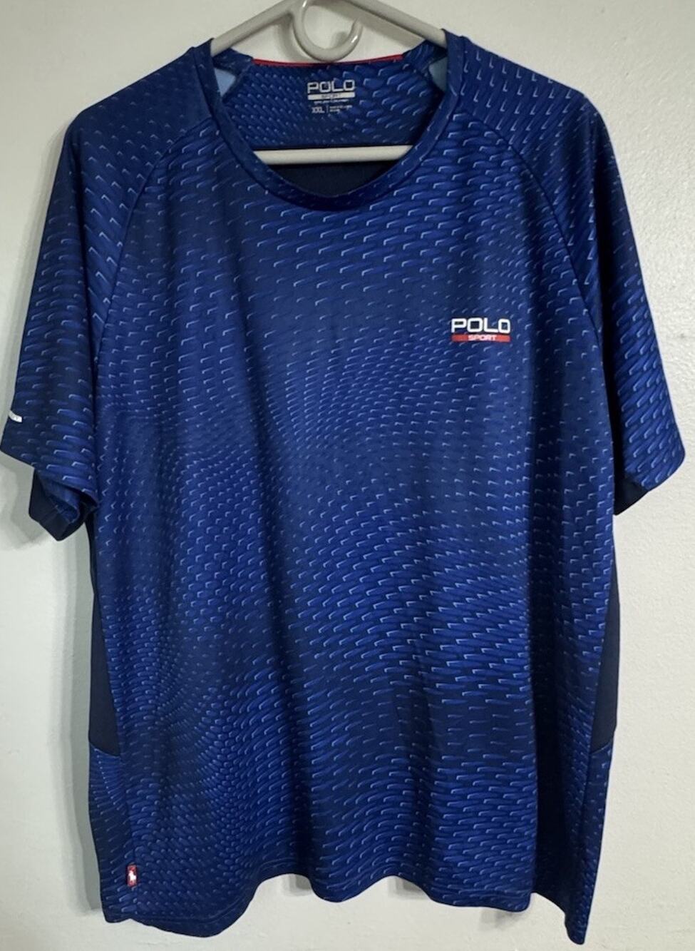 Polo Sport Ralph Lauren Performance Active Shirt Mens XXL Sapphire Star Pullover